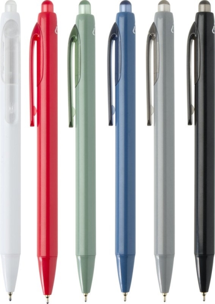 Penna personalizzabile Glen ABS riciclato RCS inchiostro blu Glen