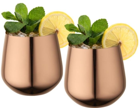 Set tazze personalizzabili acciaio inox Cascade 540 ml