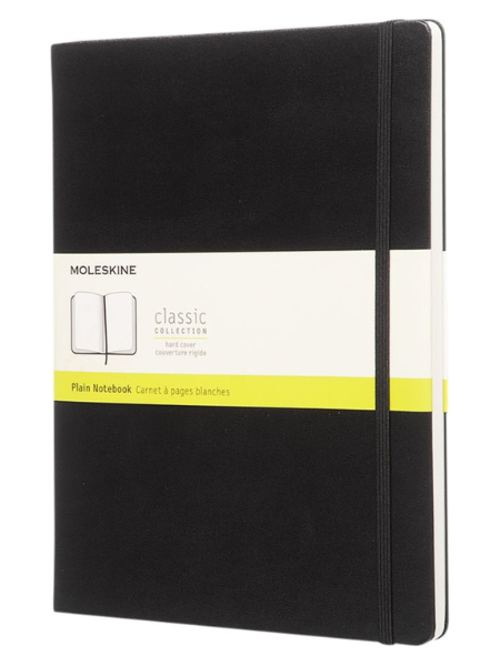 Blocco note Classic con copertina rigida personalizzabile XL - pagina bianca