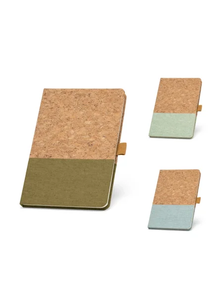 Block notes A5 in sughero e lino personalizzabile KLEE II