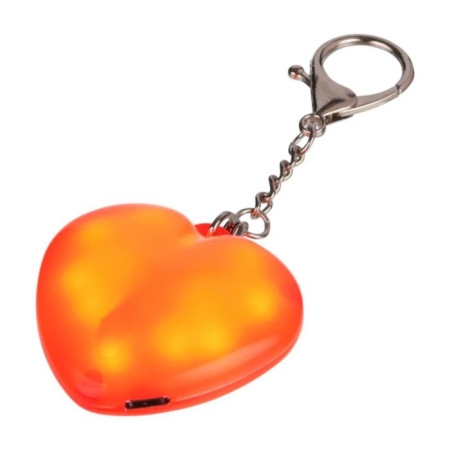 Portachiavi con luce a cuore personalizzabile Gleamo
