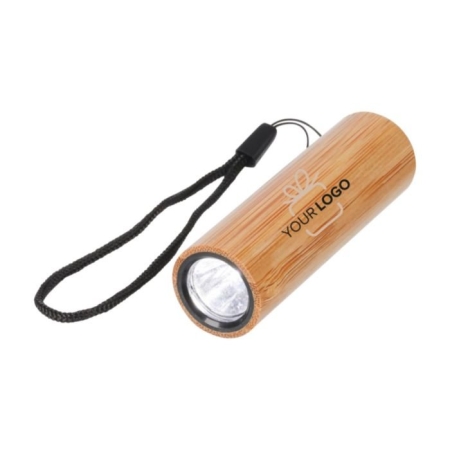 Torcia ricaricabile in bambù personalizzabile FSC® Lumbo