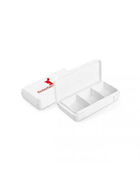 Portapillole personalizzati in plastica cm 6,5x3,5x1,5 - 3 scomparti