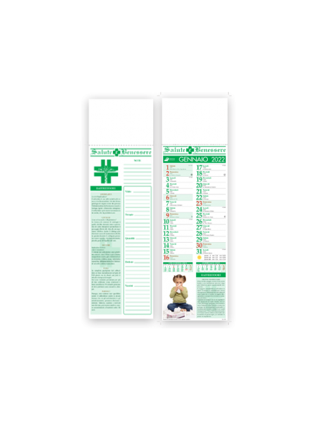 Calendari Salute Silhouette cm. 14x47