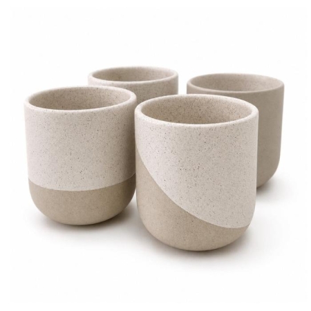 Set tazze 350 ml in ceramica riciclata personalizzabile Originalhome Reclay
