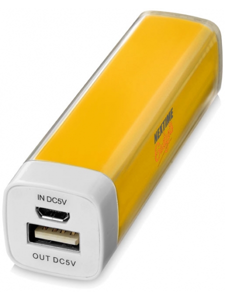 Power bank colorato trasparente 2200mAh