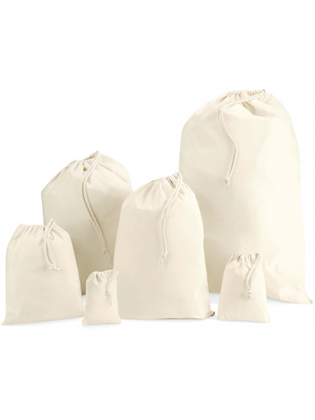 Borsa con cordino Westford Mill  in cotone 30x45 - 140 gr