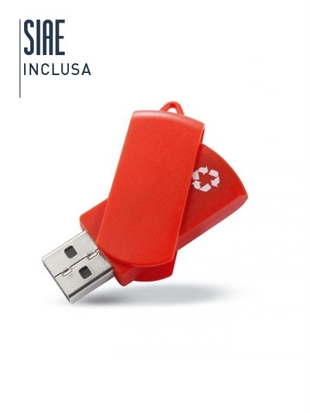 Penna USB Flash Drive in plastica riciclata