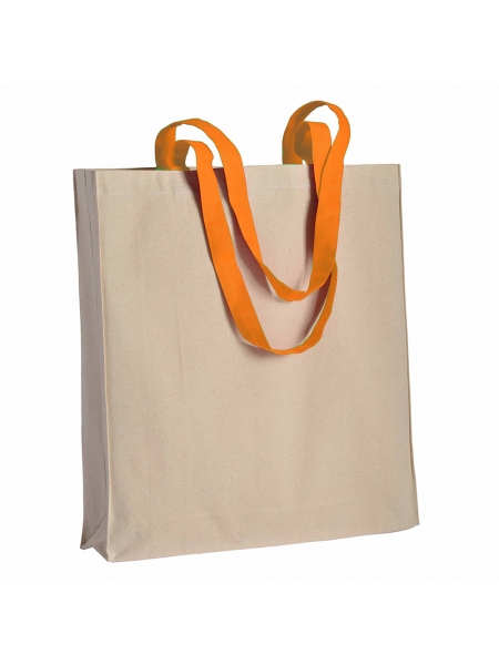 Napoli, Borsa shopper in cotone (18223), Naturale