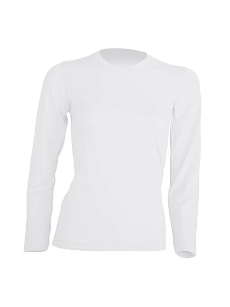 Maglia bianca shop maniche lunghe decathlon