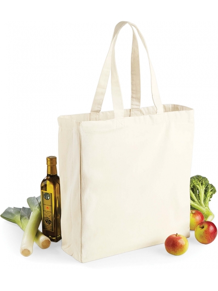 Shopper personalizzate in cotone canvas 39x42x14 cm