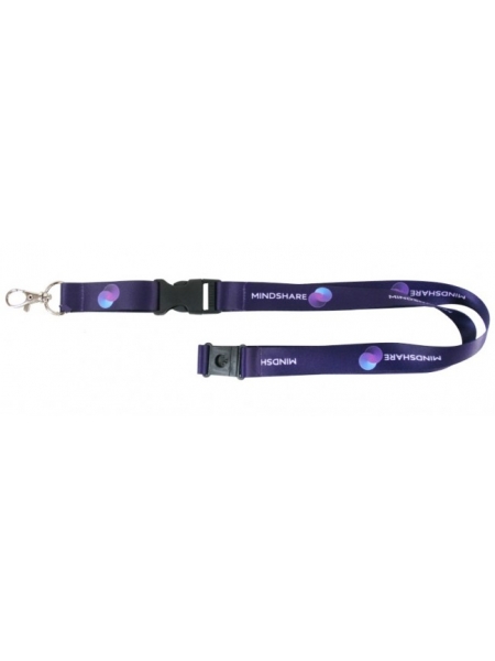 Lanyard personalizzati in poliestere 20 mm. con clip sganciabile e sgancio sicurezza