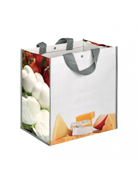 Shopper personalizzate in polipropilene 35x34,5x22 cm