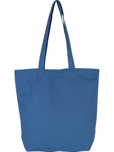 Shopper Ki-Mood in cotone bio, manici lunghi - 40x42x12 - 310 gr