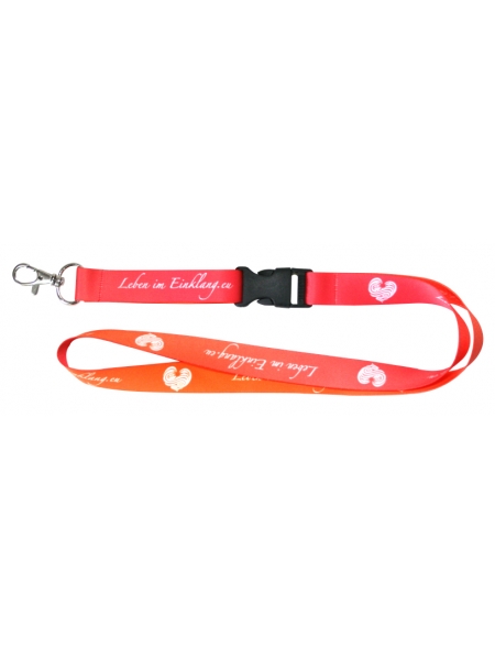 Laccetti personalizzati porta badge in poliestere 20 mm con clip sganciabile