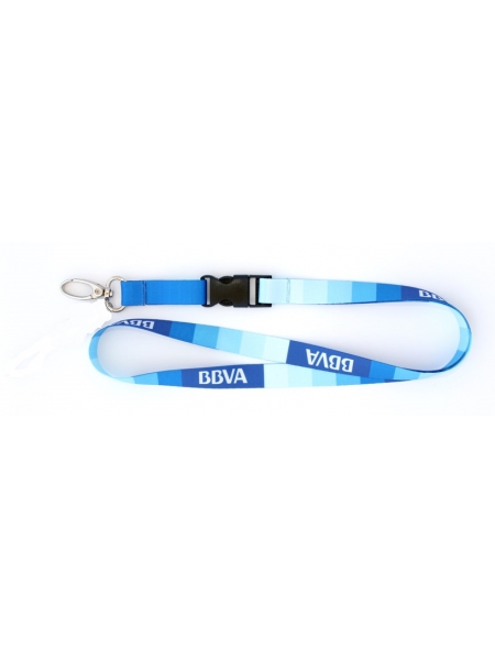 Cordini porta badge personalizzati in poliestere 15 mm con clip sganciabile