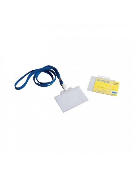 Porta badge plastica trasparente 9 x 6,7 cm Identity