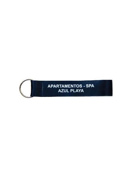 Lanyard corti 25 mm. con anello portachiavi