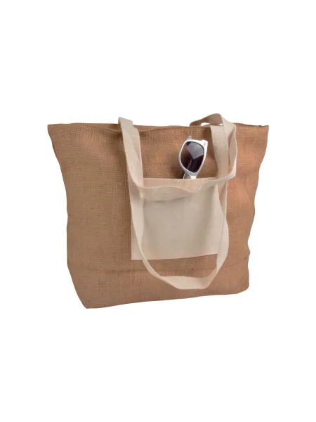 Shopper in juta e cotone personalizzata Siracusa