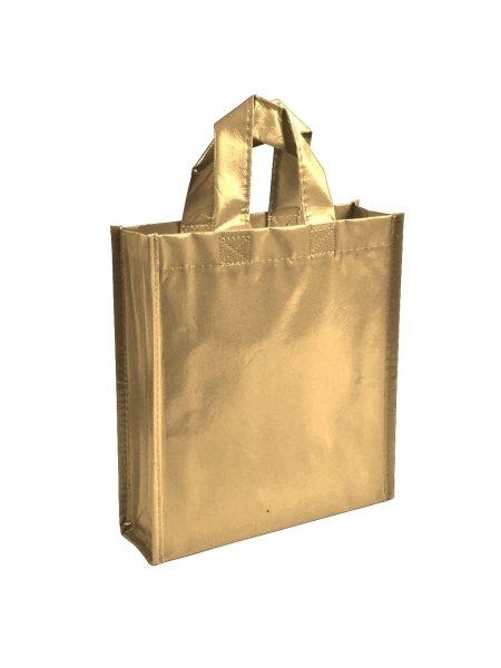 Mini shopper borse personalizzate in tnt laminato 23x25x7 cm