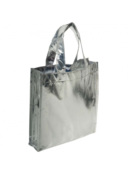 Mini shopper borse personalizzate in tnt laminato 23x25x7 cm