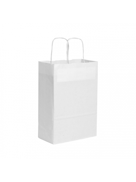 Buste di carta kraft bianca 28 x 12 x 39 cm