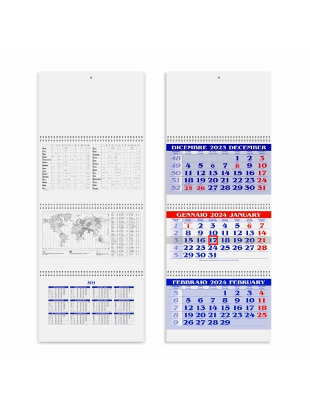 Calendari Trittici personalizzati Spiral Plus