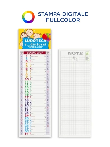 Calendari Silhouette Full Color cm 14x47