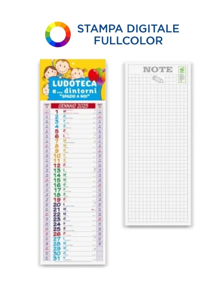 Calendari Silhouette Quadricromia cm 14x47