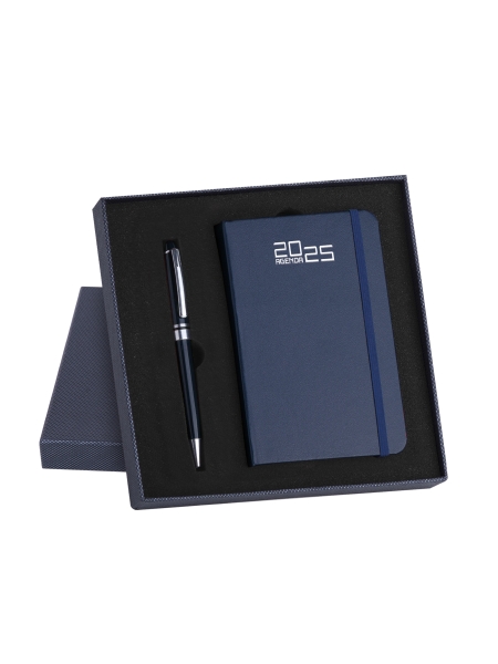 Parure agenda settimanele e penna personalizzata 9 x 14 cm