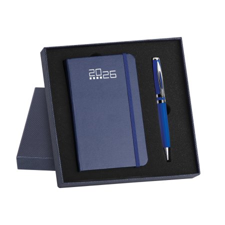 Parure agenda giornaliera e penna personalizzata 9 x 15 cm
