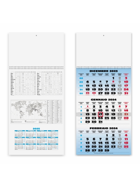 Calendari Trittici personalizzato Spiral