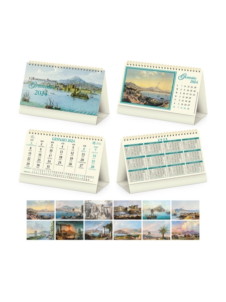 Calendari da tavolo fotografici avoriati Gouaches