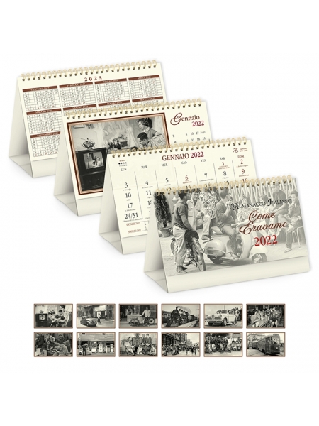 Calendari da tavolo fotografici avoriati Come Eravamo