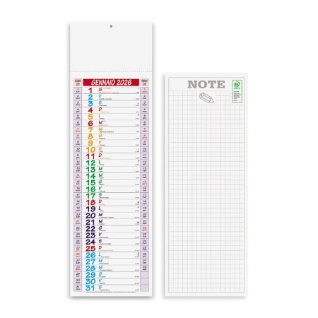 Calendari Silhouette personalizzati Multicolor 14 x 47 cm