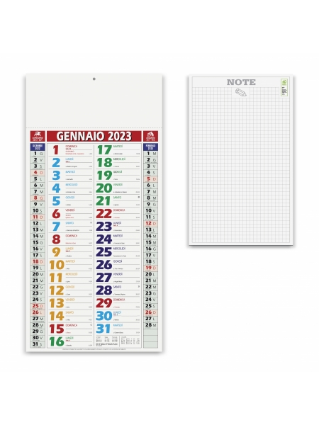 Calendari Olandesi Stretti - Shaded cm. 23x47