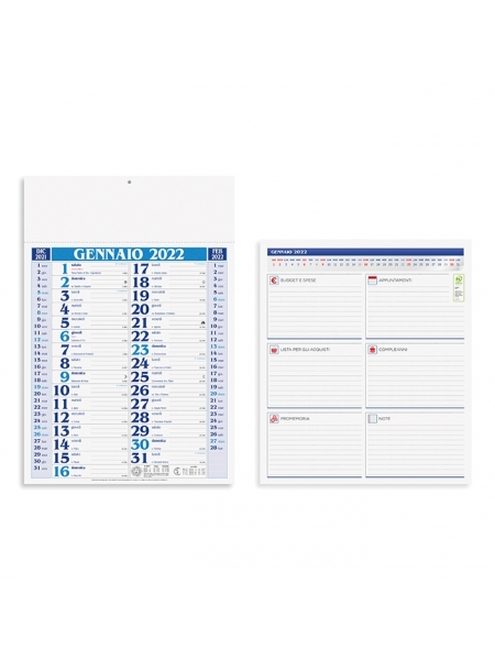 Calendari Olandesi cm 30 x 45 cm