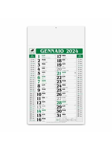 Calendari Olandesi personalizzati Gigante 31 x 53,5 cm