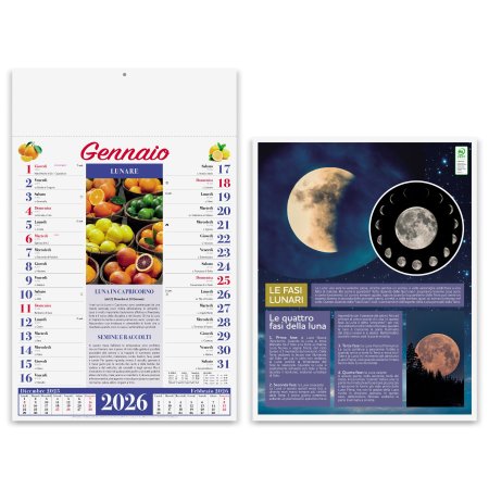 Calendari Olandesi illustrati personalizzati Orto e Giardino 30 x 47 cm
