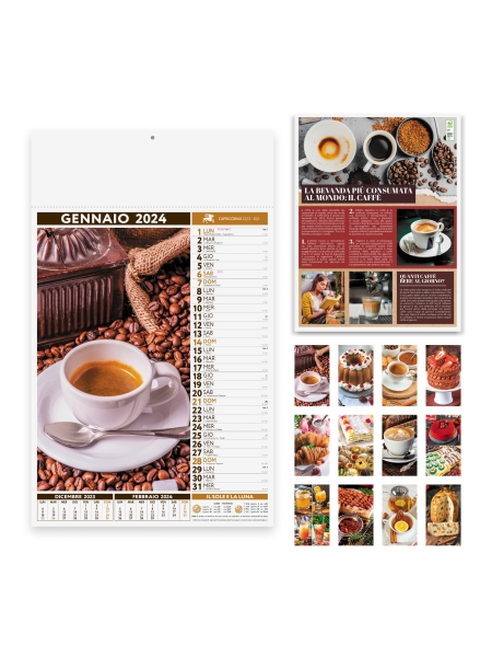 Calendari Olandesi illustrati personalizzati Coffee & Lounge Bar 29 x 47 cm