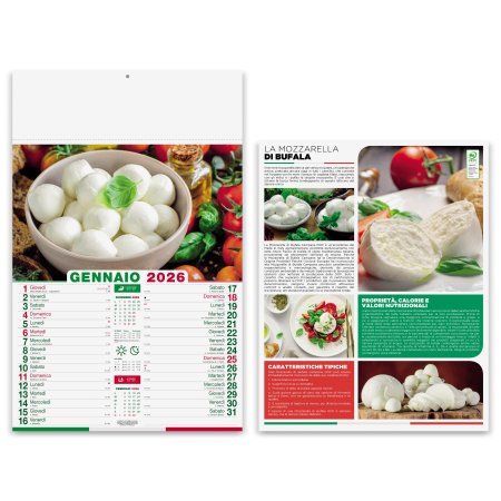 Calendari Olandesi illustrati personalizzati Prodotti Tipici 30 x 47 cm