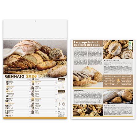 Calendari Olandesi personalizzati Pane e Pasta 30 x 47 cm