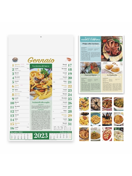 Calendari Gastronomia cm 29x47