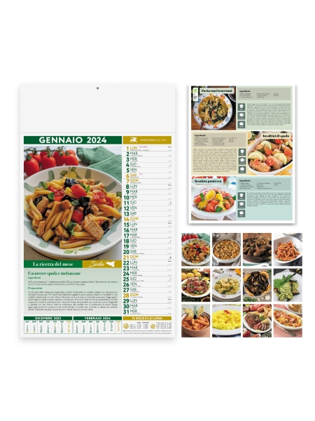 Calendari Olandesi illustrati personalizzati Gastronomia 29 x 47 cm