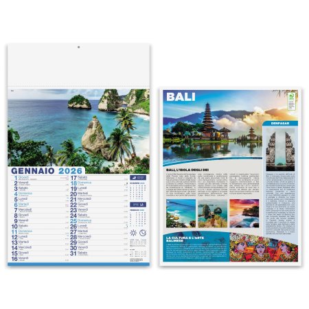 Calendari Olandesi illustrati personalizzati Mete da Sogno 30 x 47 cm