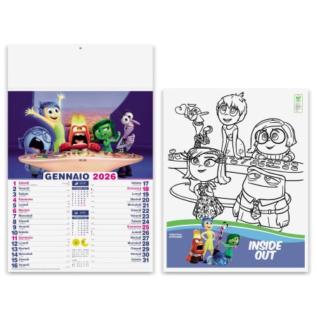 Calendari Olandesi illustrati personalizzati Favole 30 x 47 cm