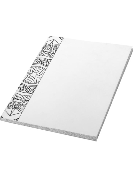 Quaderno piccolo verticale fogli bianchi con veline 16×21 cm