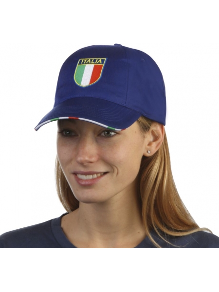Cappellino con scudetto Italia