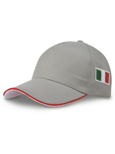 n.d.. Cappello Cappellino con Ricamo Tricolore Bandiera Italia Cappello 