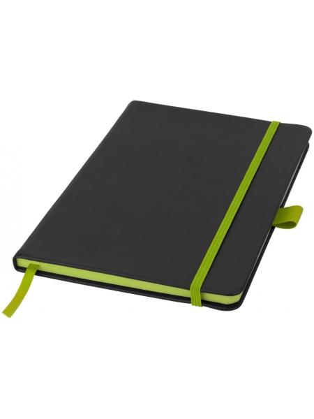 Taccuini cm.14,2x21x1,1 con bordo colorato 80 pagine a righe